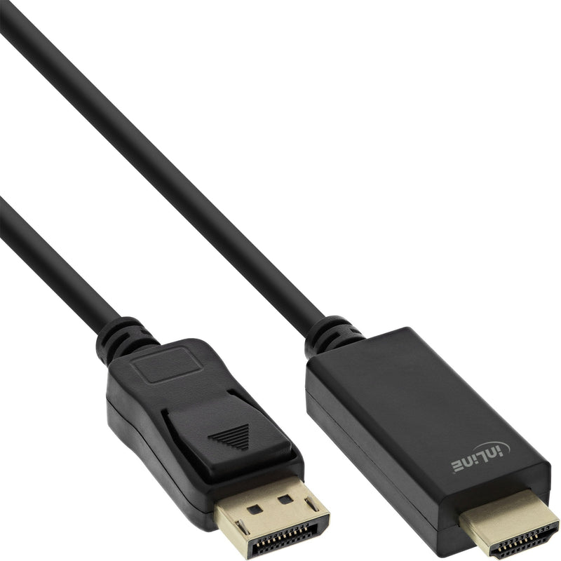 Inline Cable DisplayPort a Hdmi, 4K/60HZ, Black 0,5M