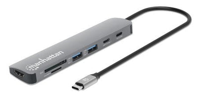 Manhattan USB-C Pd a HDMI 7-IN-1 4K Dockingmation Grey — image 1