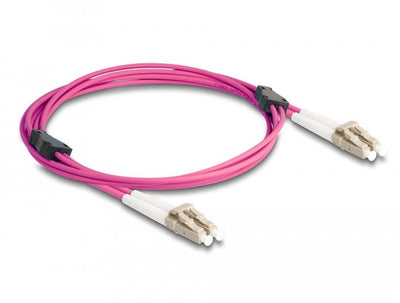 Delock Cable 87914 Fibre Optic 2M Lc OM4 Violet — image 1