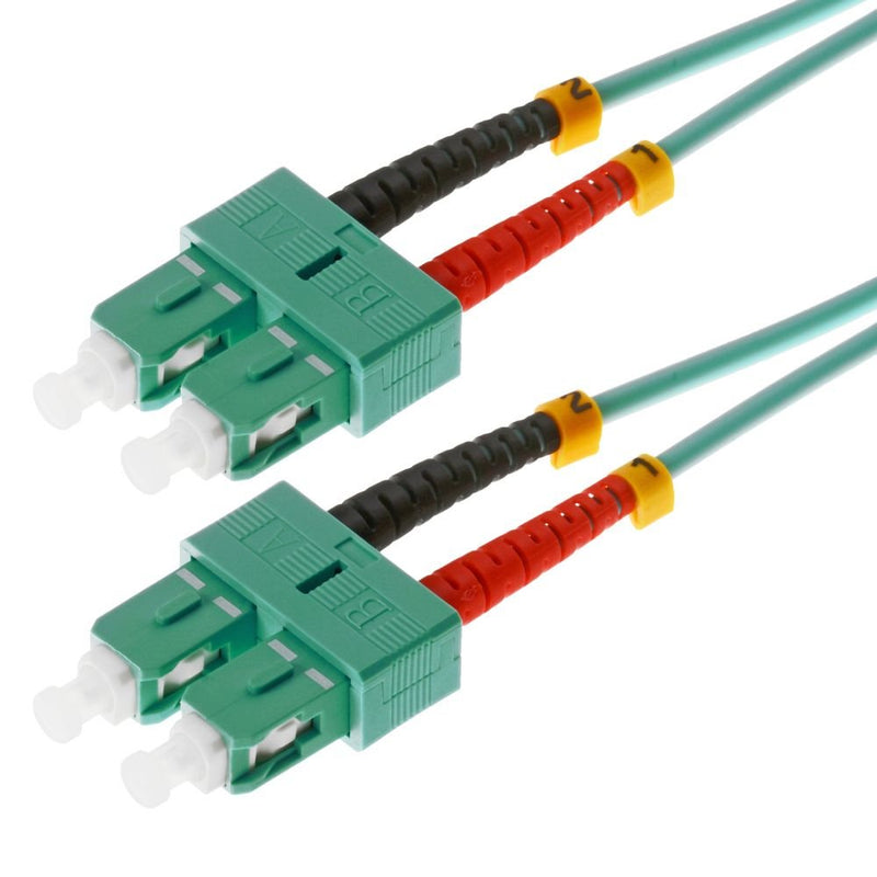 Helos Lwl Network Cable Sc/Sc Duplex 50/125?M OM3 Aqua 5,0M