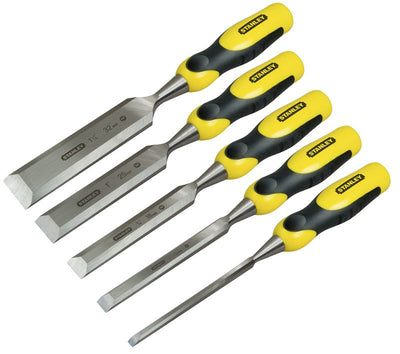 Stanley Set Of Cinceles Dynagrip, 5 Pieces Yellow Black — image 1
