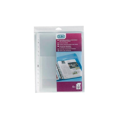 Elba Case Multitaladro 11 Pp Glass A4 200 Micras Large Capacity Extra Blister -10U- — image 1