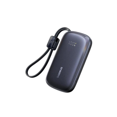Enerfill FC21 Qpow 3 Ultra Digital Display Power Bank With Detachable Cable 10000MAH 22.5W Cosmic Black — image 1