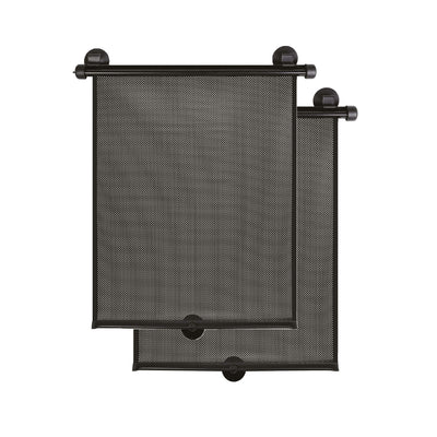 Suction Cup Car Side Window Retractable Sunshade - 2 pack