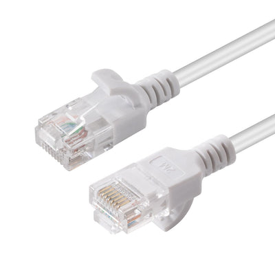 Microconnect V-UTP6A01W-SLIM Network Cable White 1M CAT.6A U/UTP (UTP) — image 1