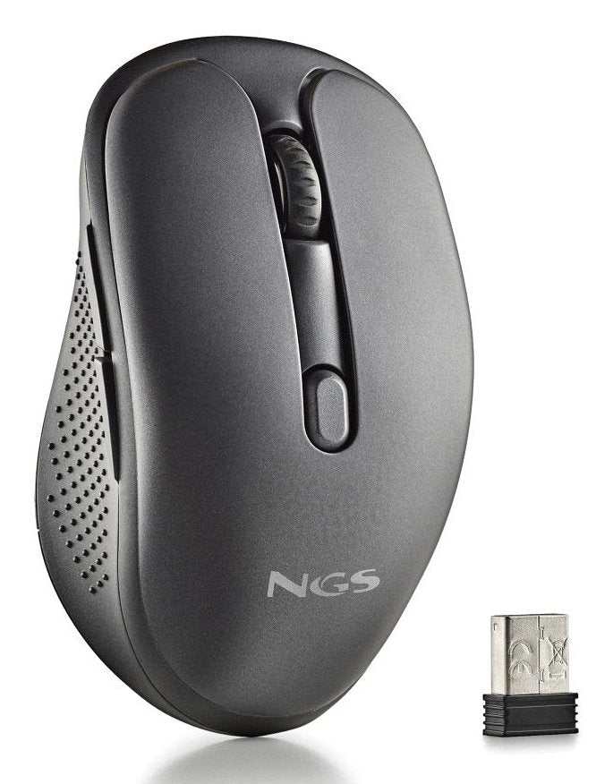 Ngs Wireless Mouse Evo Spook Quiet Battery Rechargeable Up To 1600 DPI Black