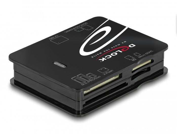 Delock Card Reader External USB 2.0 Cf / SD / microSD / Ms / Xd / M2