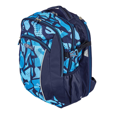 Herlitz Ultimate Camoblue Backpack School Blue Marina Poliéster — image 1