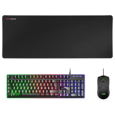 Mars Gaming Pack Gaming Mcpx Keyboard H-mech + Mouse Óptico + Mouse Pad Black — image 1