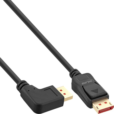 Inline Cable DisplayPort 1.4, 8K4K, Ángulo Izquierdo, Black/Gold 1M — image 1