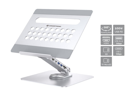 Conceptronic Stand DONN27G Computer Laptop Silver — image 1