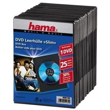 Hama Dvd Slim Box 25, Black 1 Drives Black — image 1