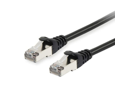 Equip Network Cable 0,25M CAT.6A S/FTP (s-STP) Black 606101 — image 1