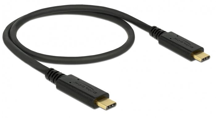 Delock 85529 USB Cable 3.1 Gen 2 (10Gbps) Type-c a Type-c 0,5M Pd 5A E-marker