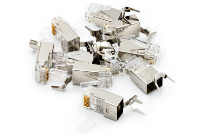 RJ45 Modular Plug (8P8C) Universal CAT.6A, Shielded, Awg 24-22, 10 Pieces — image 1