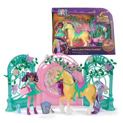 Spin Master Unicorn Academy Ava & Leaf Stall Playset — image 1
