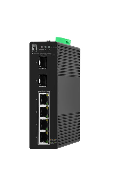 Levelone Switch 6X Ge IGS-2106P 2XSFP, 4XPOE Outputs Sw — image 1