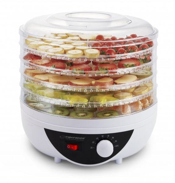 Esperanza Deshidratador Alimentos EKD002 Black Transparent White 250W