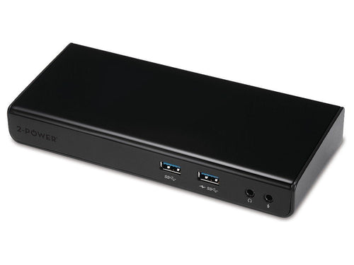 2-POWER DOC0110A Base Laptop And Replicador Ports Alámbrico USB 3.2 Gen 1 (3.1 Gen 1) Type-b Black — image 1
