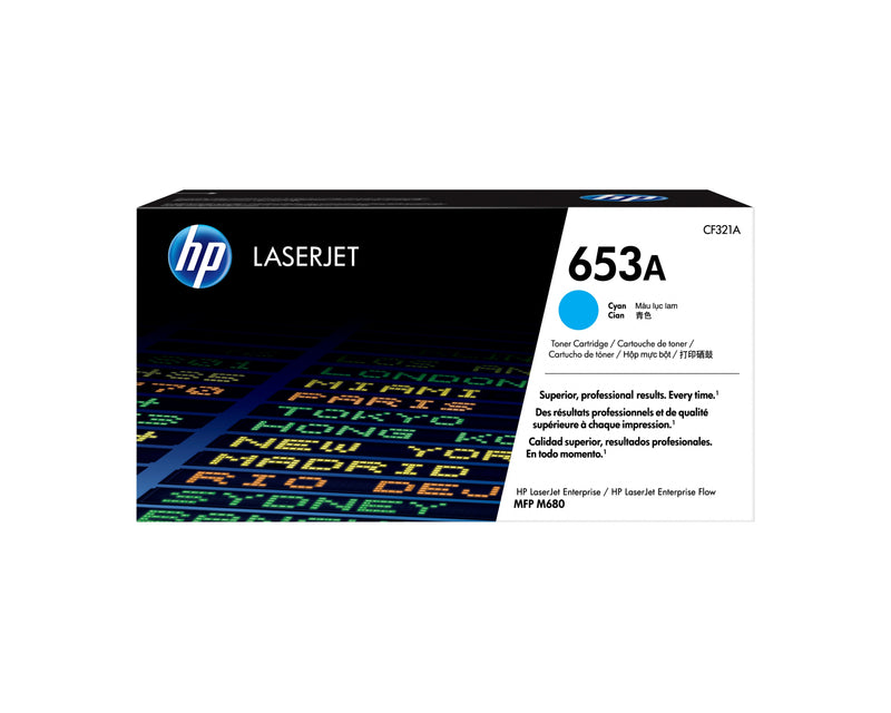 HP Genuine Toner 653A Cyan CF321A