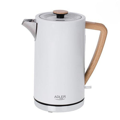 Adler Kettle Eléctrico Ad 1347W, Power 2200W, Capacity 1,5 L, White — image 1