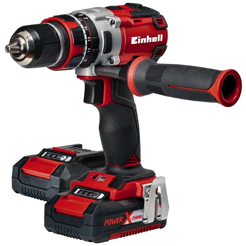 Einhell Drill Percutor Wireless Professional Te-cd 18 Li I Bl, 18 Voltios Red/Black 2X Battery Li-ion 2,0AH, C
