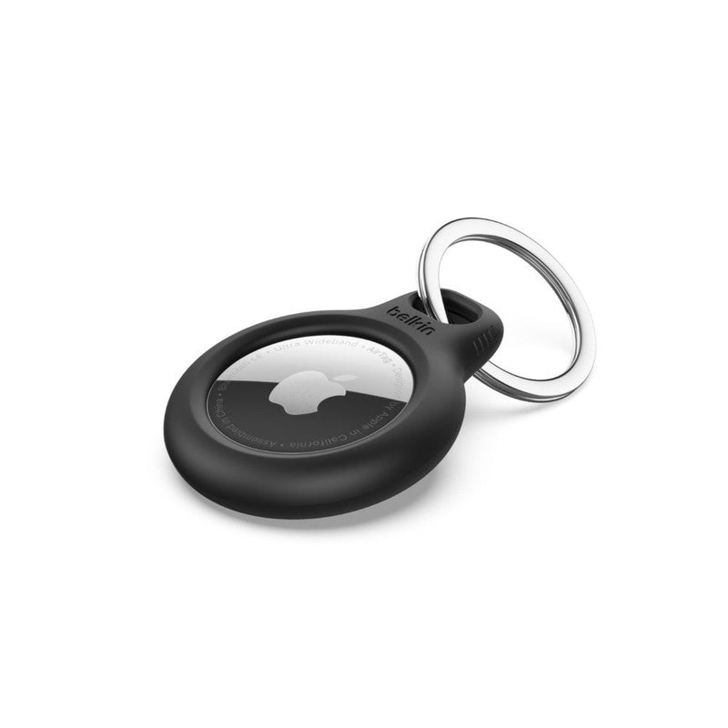 Belkin Secure Holder With Keyring For Airtag - 4 Pack Black