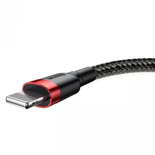 Baseus Cable CALKLF-C19 (lightning M - USB 2.0M, 2M, Black And Network Colour