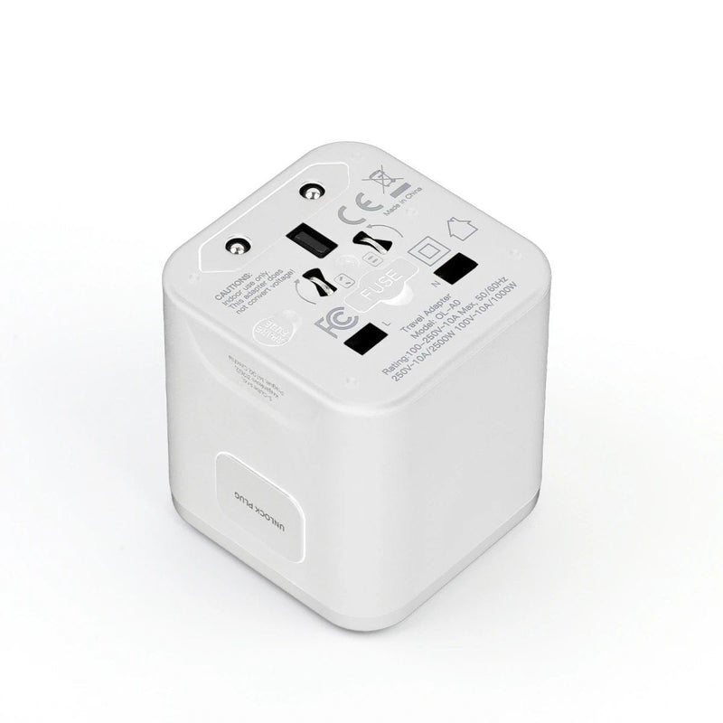 Mobile Origin Travel Adapter PW30 Eu/Uk/Us/Aus, White