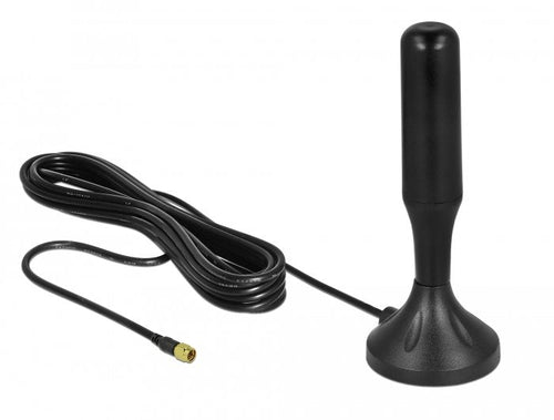 Delock LTE Antenna Sma Connector Male 3 - 5 dBi 12.4CM Starr Omnidirektional With Magnética Base And Cable Con — image 1