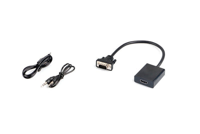 Microconnect Mongghdmi Adapter Cable Vídeo 0,3M HDMI Type a Standard VGA (d-sub) Black — image 1