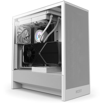 Nzxt PC Case H5 Flow 2024 Glass Tempered CC-H52FW-01 White — image 1