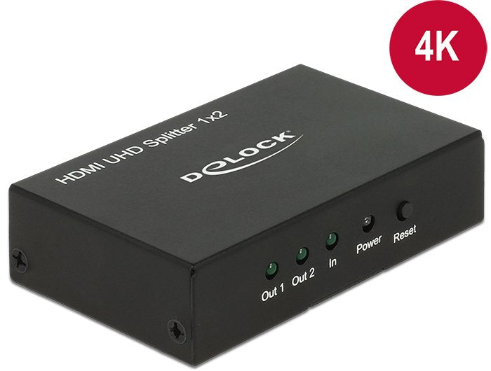 Delock Divisor HDMI UHD 1 X Input HDMI 2 X Output HDMI 4K