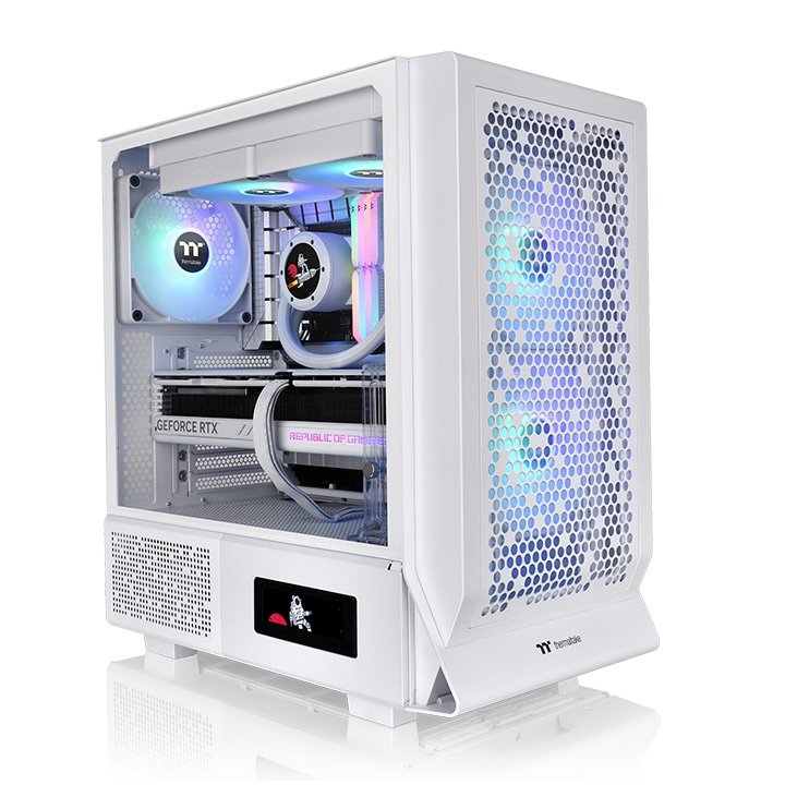 Thermaltake PC Case Ceres 330 Tg ARGB Snow White CA-1Y2-00M6WN-01