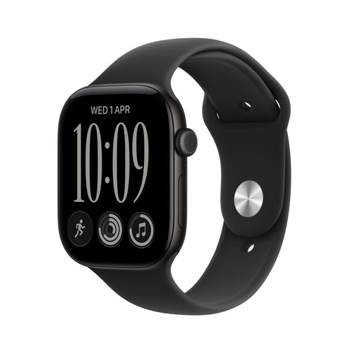 Apple Watch Watch Series 12 (2026) GPS 46MM Black Aluminium Case With Black Sport Band S/M - Black — image 1