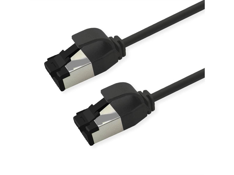 Roline S FTP Network Cable KAT.8.1, Slim, PoE, Black 3M