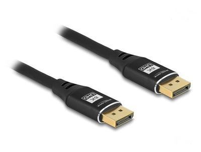 Delock 80621 Cable DisplayPort 8K 60 HZ 2M Black Metal — image 1