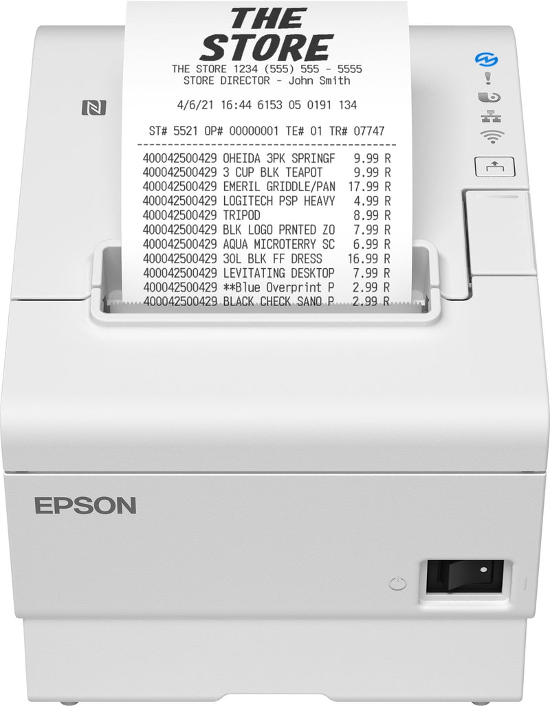 Epson TM-T88VII (111): Usb, Ethernet, Serial, Ps, White