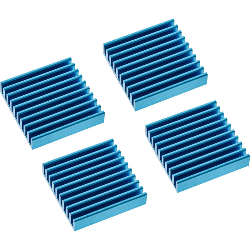 Inline Aletas Enfriamiento Autoadhesivas Disipador Calor RAM 4 Pieces