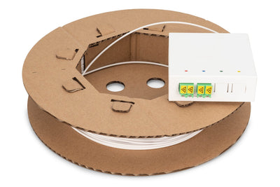 Digitus Kit Installation Cable Bajada Fttx, Premontado, 4 Fibras, Connector Lc/Apc White 70 Metres Casete Empa — image 1