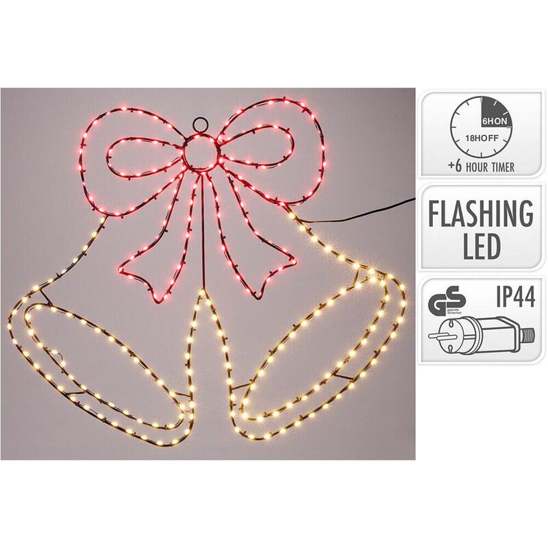 Figure LED Campana Christmas 60CM