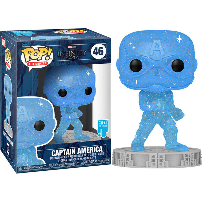 Figura Pop Marvel Infinity Saga Capitan America Azul