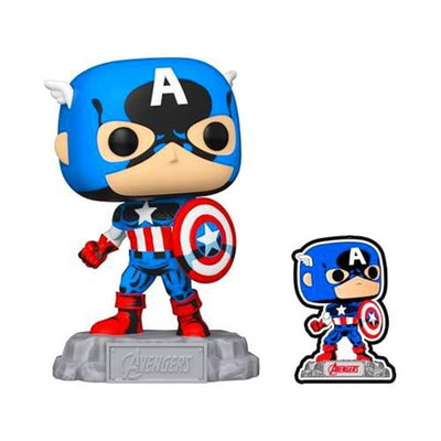 Funko Pop Marvel A60 Comic Capitan America With Pin — image 1