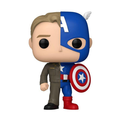 Funko Pop Marvel Split Steve Rogers Capitán América — image 1
