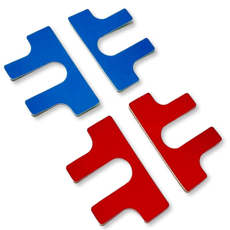 Gude 7902 Frontetiketten, Self-adhesive Red Blue