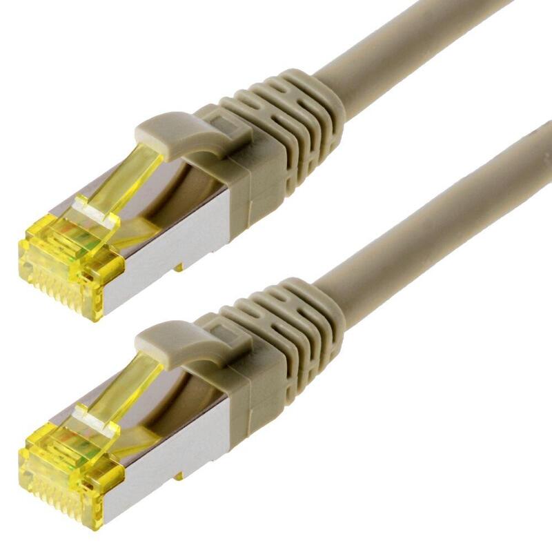 Helos Network Cable S/FTP CAT.6A Grey 1,0M
