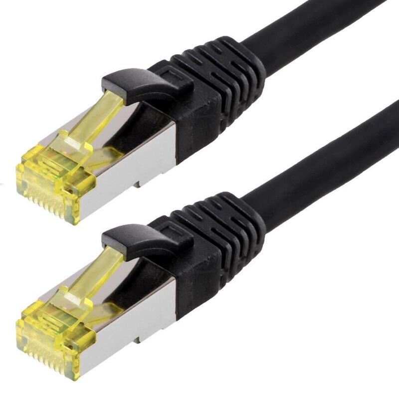 Helos Network Cable S/FTP CAT.6A Black 5,0M