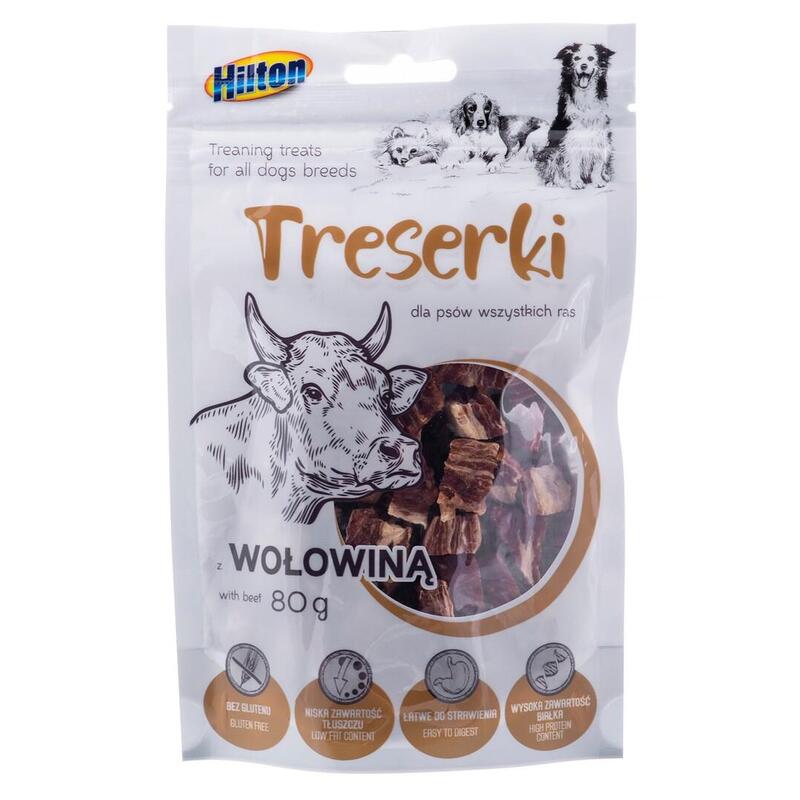 Hilton Treaning Treats Beef - Golosina Perros - 80G