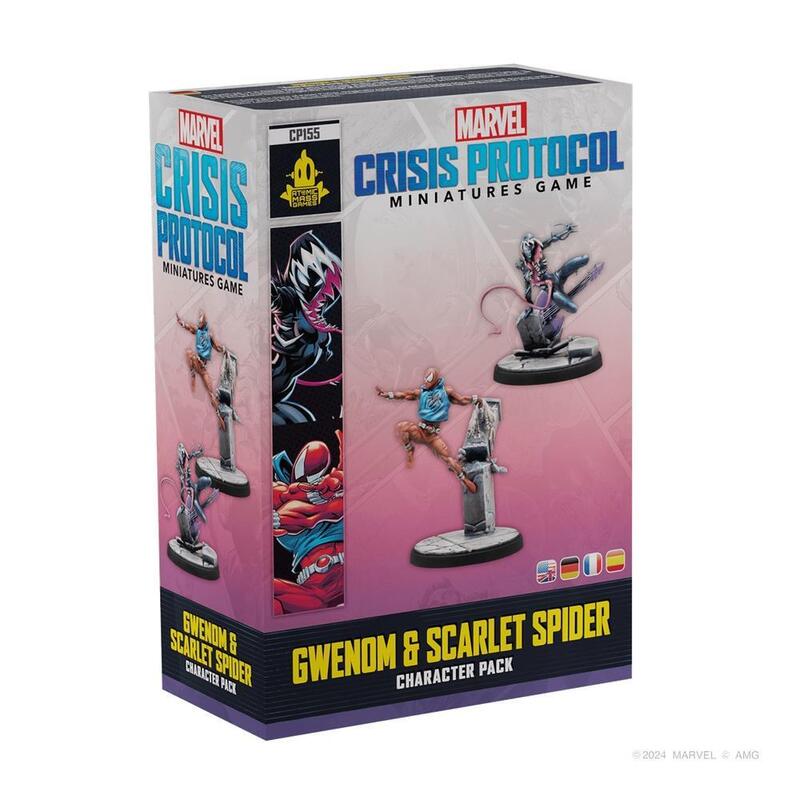 Set Of Desk Marvel Crisis Protocol Gwenom & Scarlet Spider Edad Recomendada 14 Years