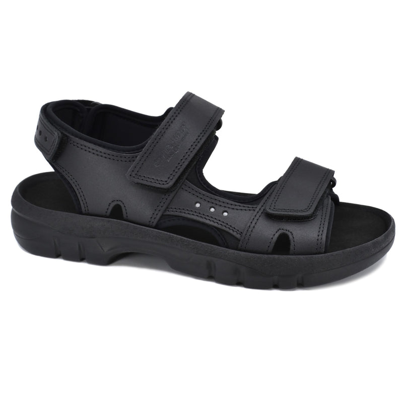 Lauri Leather Sandals - Black